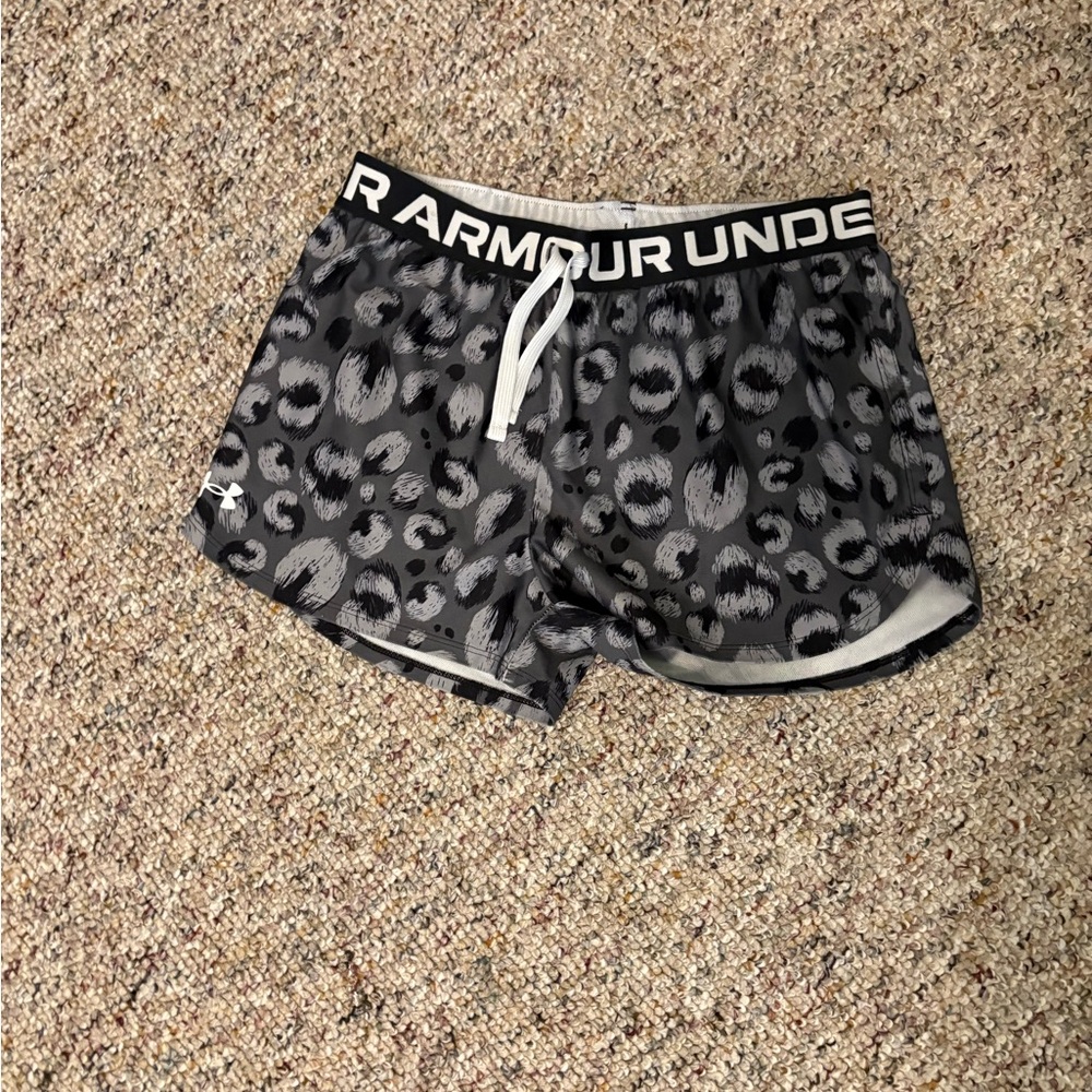 Under Armour Black and Gray Athletic Shorts
